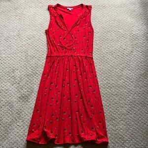 LeifNotes dress. Size XS. Red. Excellent condition.